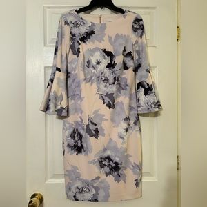 Beige and lavender floral